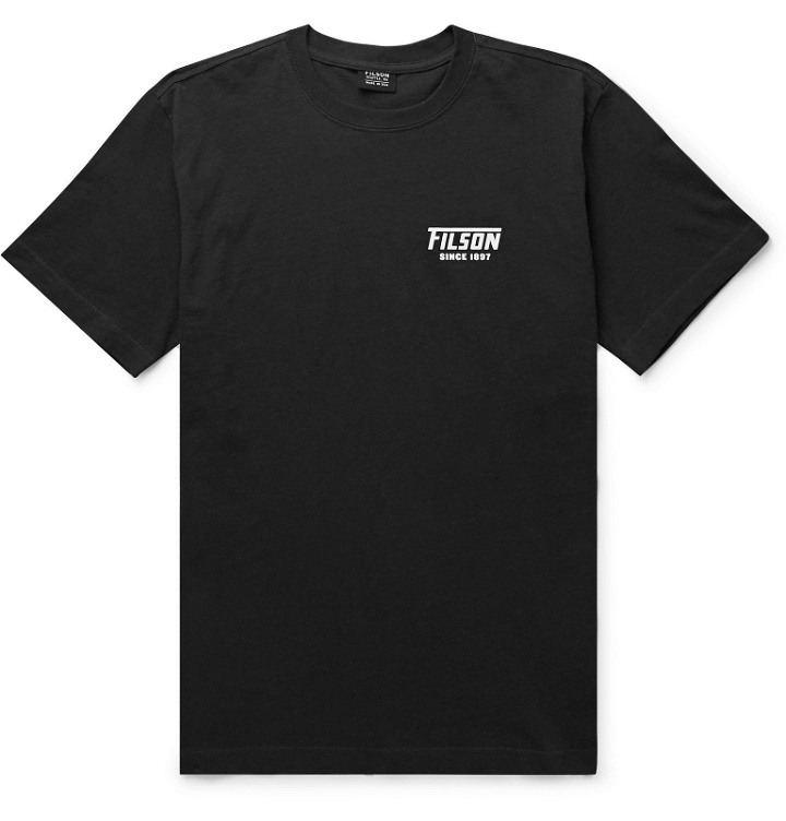 Photo: Filson - Outfitter Logo-Print Cotton-Jersey T-Shirt - Black