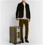 Fabbrica Pelletterie Milano - Nick Wooster Bank Spinner 68cm Aluminium Suitcase - Green