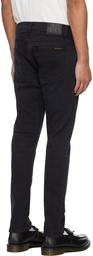 Nudie Jeans Black Tight Terry Jeans