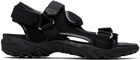 Maison Kitsuné Black Mesh Sandals