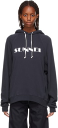 Sunnei Printed Logo Hoodie