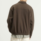Norse Projects Men's Hornidal Relaxed Track Jacket in Delicioso Brown