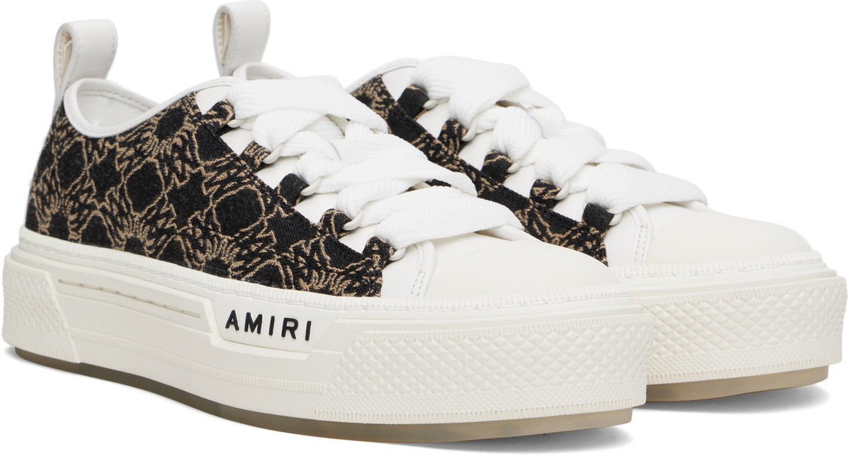 AMIRI White & Black MA Quad Jacquard Court Sneakers Amiri