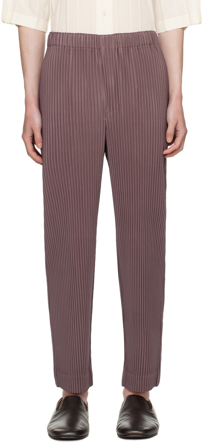 HOMME PLISSÉ ISSEY MIYAKE Purple Monthly Color January Trousers Homme ...