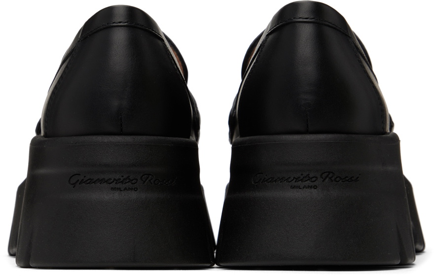 Gianvito Rossi Black Farren Loafers Gianvito Rossi