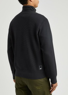 Emporio Armani Waffle-knit Jersey Jacket Navy