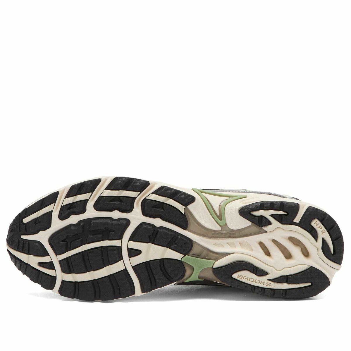 Brooks Men's Adrenaline GTS 4 Sneaker in White/Black/Green