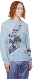 Paul Smith Blue Printed Sweater