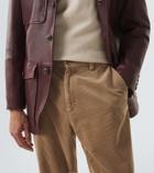 Brunello Cucinelli Cotton corduroy straight pants