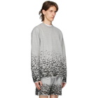 John Elliott Grey Burn Out Sweater