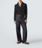 JW Anderson Cotton, cashmere, and wool polo sweater