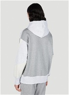 Champion x Anrealage - Contrast Panel Hooded Sweatshirt in Grey