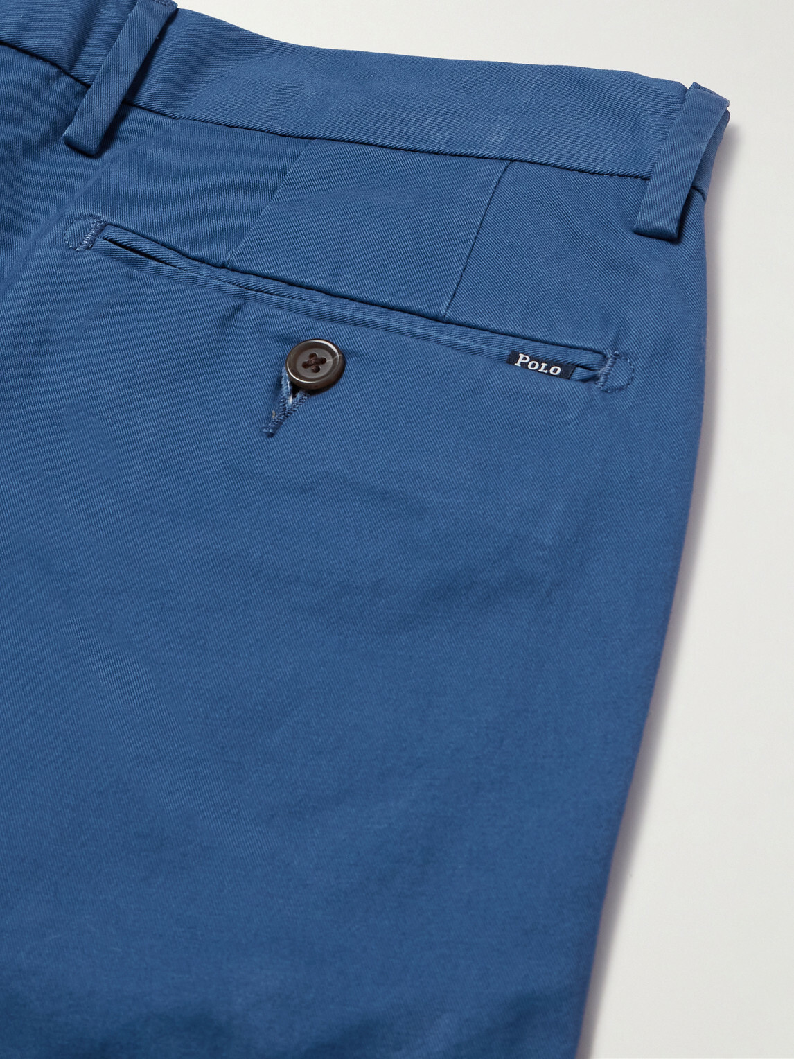 Polo Ralph Lauren - Greenwich Straight-Leg Cotton-Blend Trousers - Blue