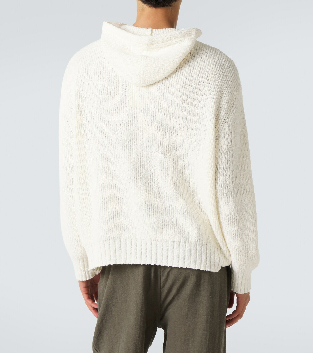 Commas Knitted cotton hoodie