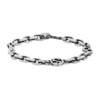 Gucci Silver Interlocking G Bracelet