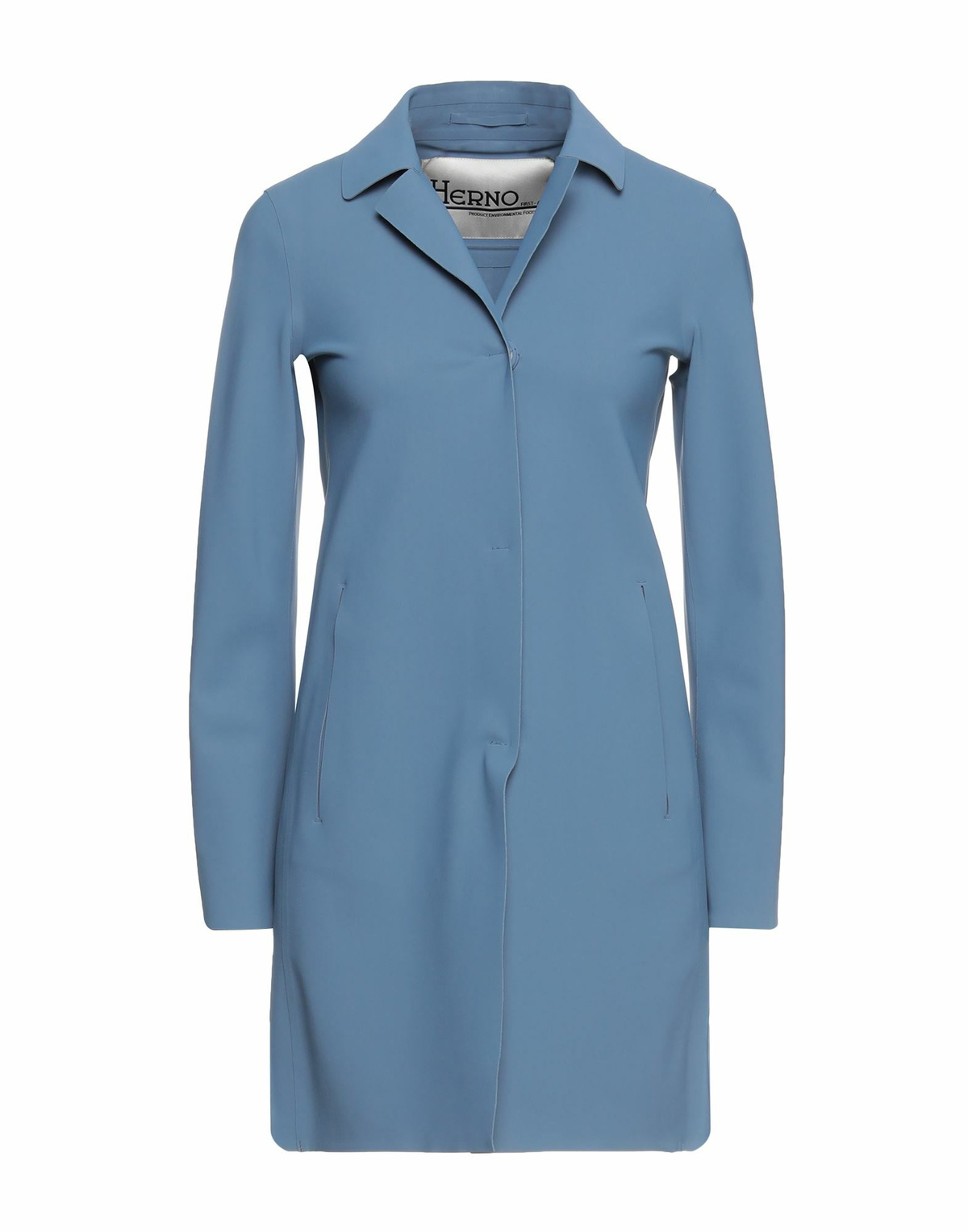 Herno Womens Overcoat & Trench Coat Slate in Blue