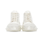 Rick Owens Drkshdw White Abstract Sneakers