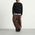 YMC Men's Suedehead Crew Neck Jumper in Black