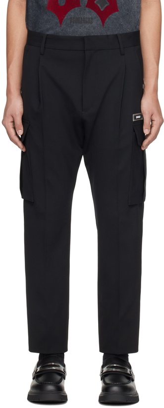 Photo: Dsquared2 Black Utility 1 Cargo Pants