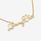 Jimmy Choo Logo Script Necklace 
