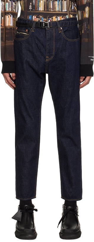 Photo: sacai Navy Belted Jeans