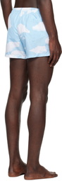 Moschino Blue Archive Clouds Swim Shorts