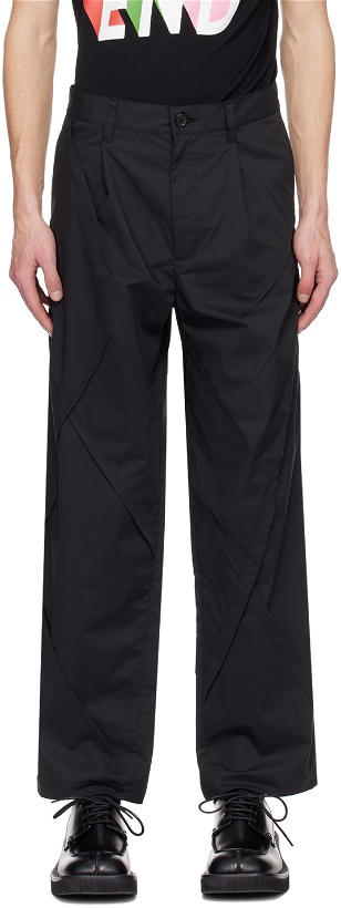 Photo: UNDERCOVER Black Paneled Trousers