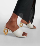 JW Anderson Chain Heel leather mules