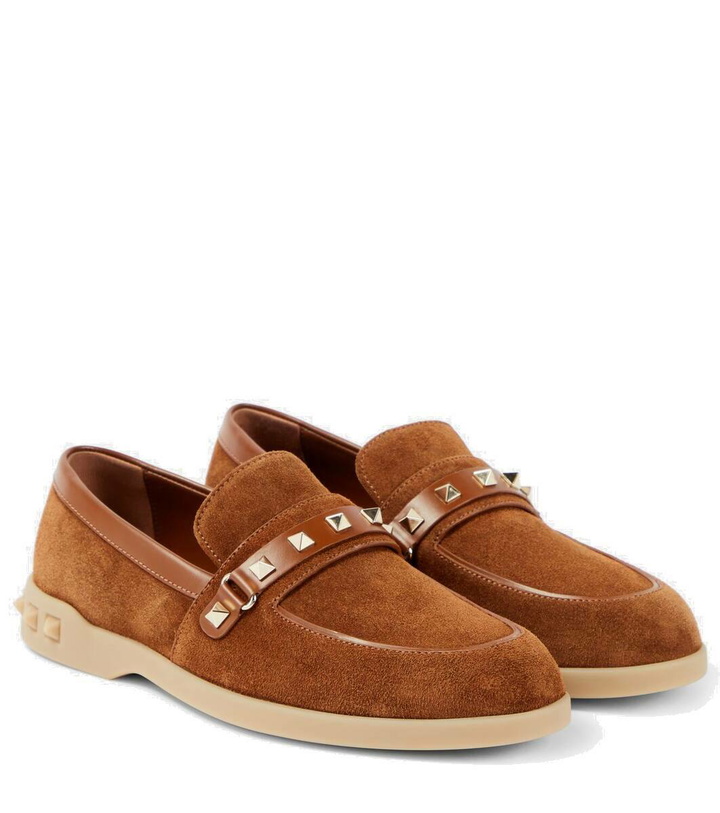 Photo: Valentino Garavani Leisure Flows suede loafers