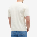 Norse Projects Men's Rhys Knitted T-Shirt in Kit White