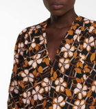 Marni Floral-printed pleated midi dress