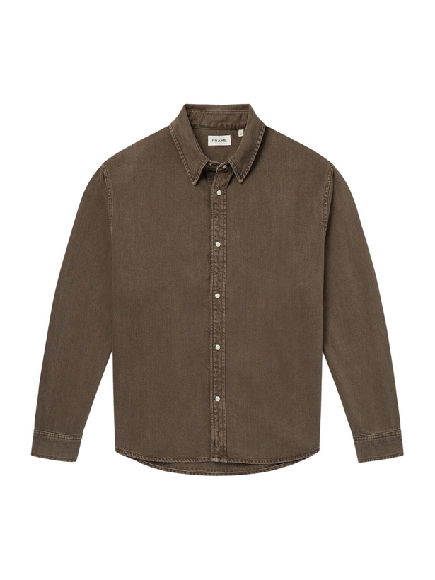 Photo: FRAME - Denim Overshirt - Brown