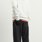 ICECREAM Men's Applique Running Dog Double Scoop Denim Pants in Black