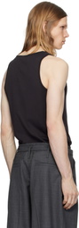 LEMAIRE Black Cotton Tank Top