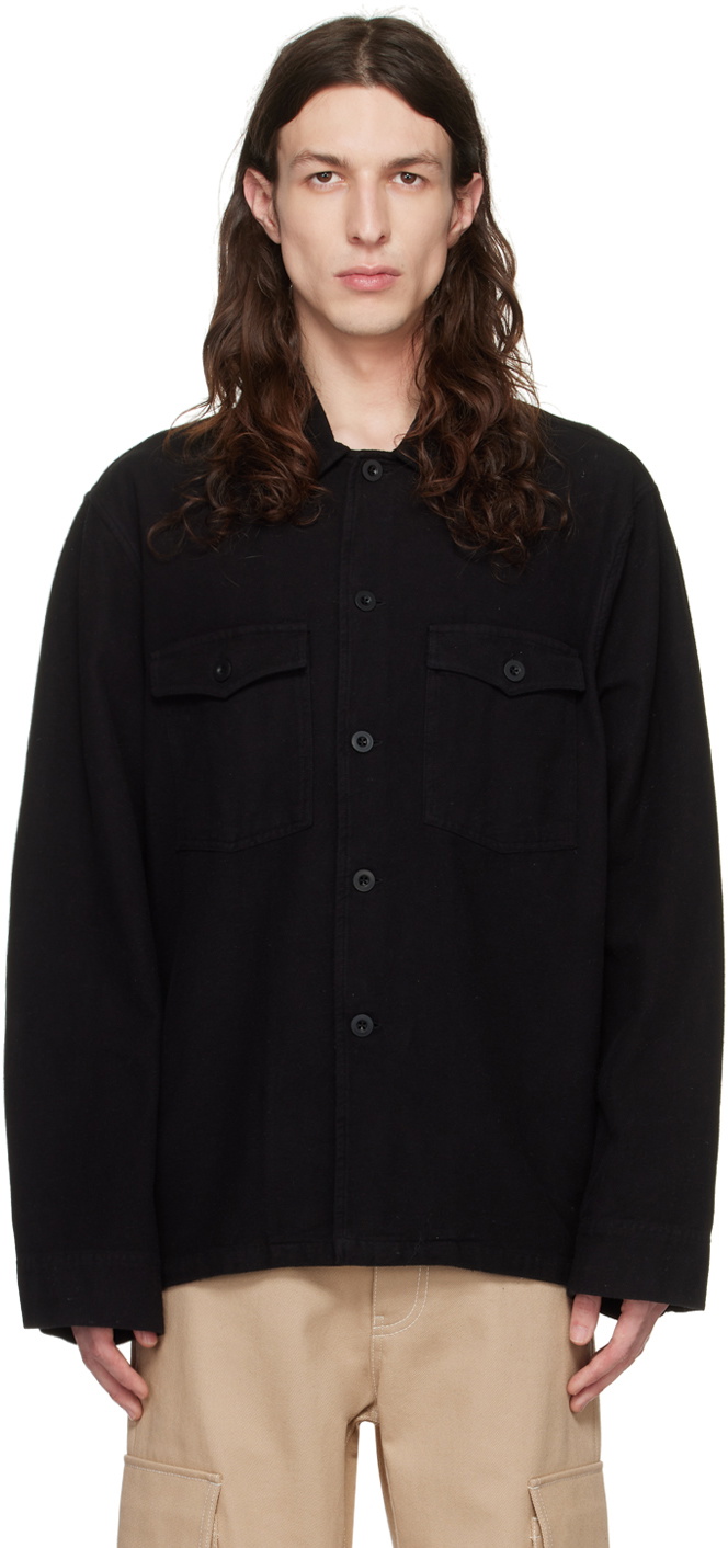 Our Legacy Black Evening Coach Jacket