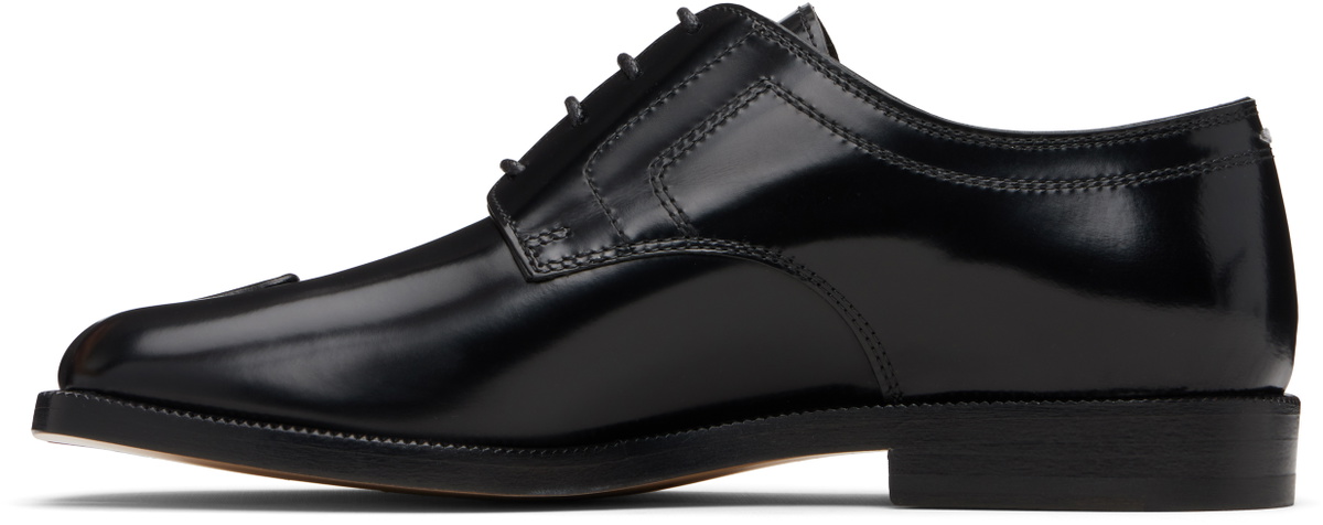 Maison Margiela Black Tabi Leather Derbys