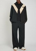 Valentino Garavani Panelled Woven Jacket Black