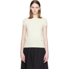 BALMAIN White Short Sleeve Cashmere Sweater