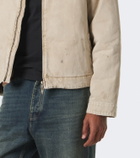 Balenciaga Corduroy-trimmed canvas blouson jacket