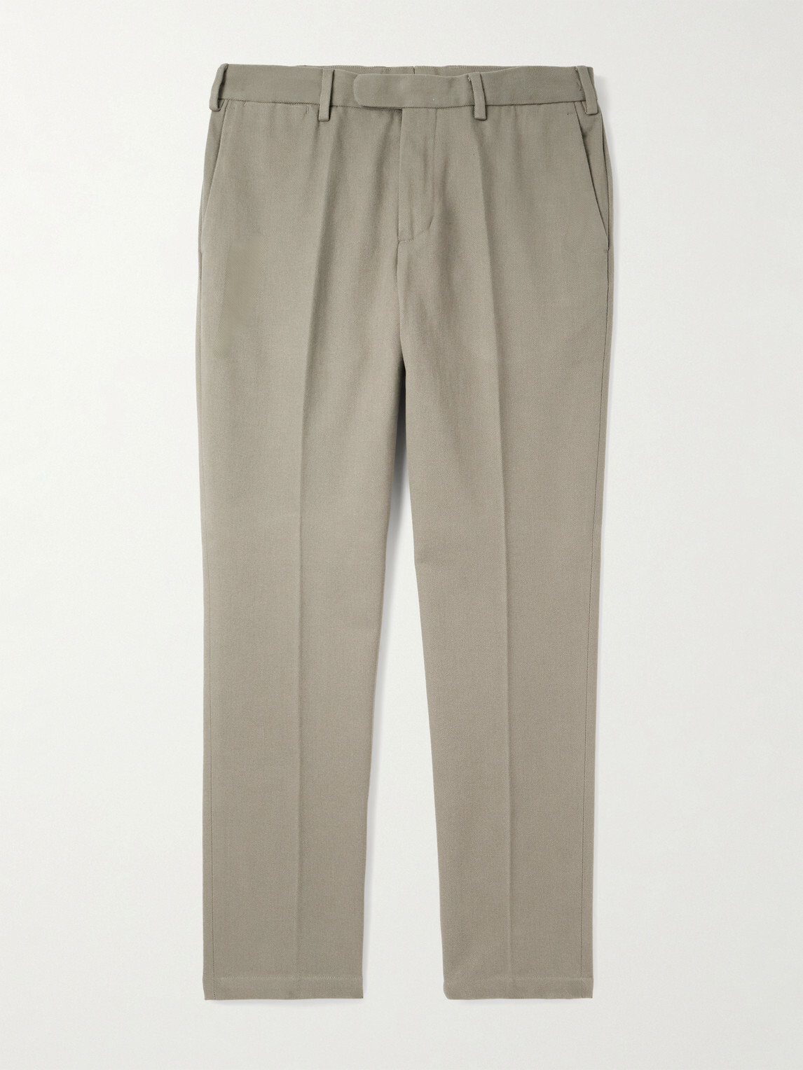 Thom Sweeney - Straight-Leg Cotton-Twill Trousers - Neutrals