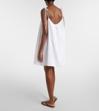 Stella McCartney Embellished cotton crêpon minidress