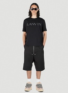 Lanvin - Embroidered Logo T-Shirt in Black