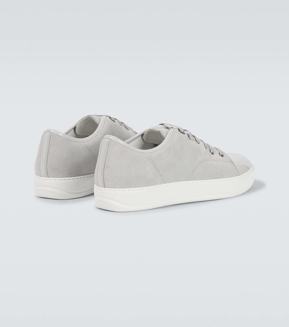 Lanvin DBB1 leather-trimmed suede sneakers
