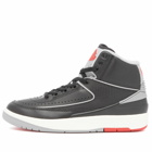 Air Jordan 2 Retro GS Sneakers in Black/Cement Grey