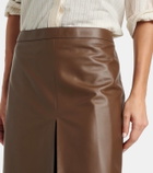 Tod's Leather pencil skirt