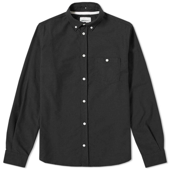 Photo: Norse Projects Anton Oxford Shirt Black