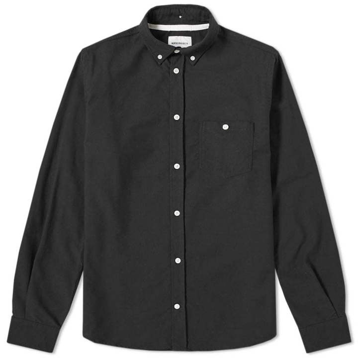 Photo: Norse Projects Anton Oxford Shirt Black