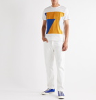Aloye - Colour-Block Cotton-Jersey T-Shirt - White