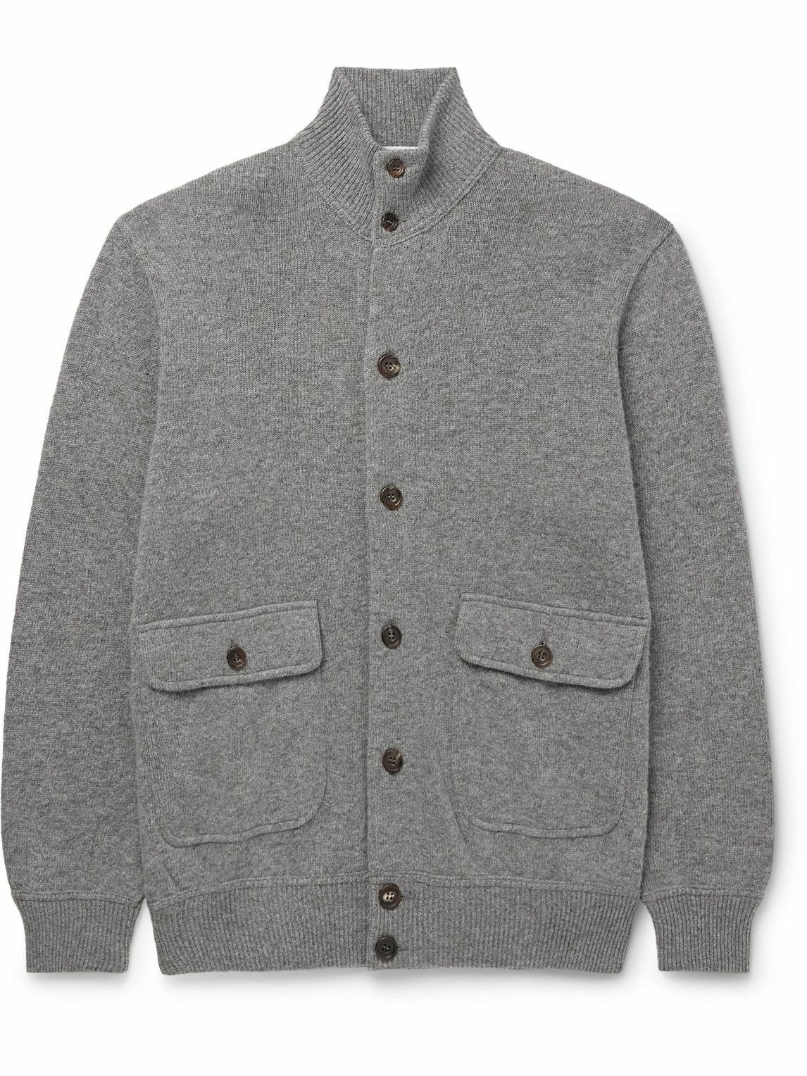 Richard James - Wool and Cashmere-Blend Cardigan - Gray