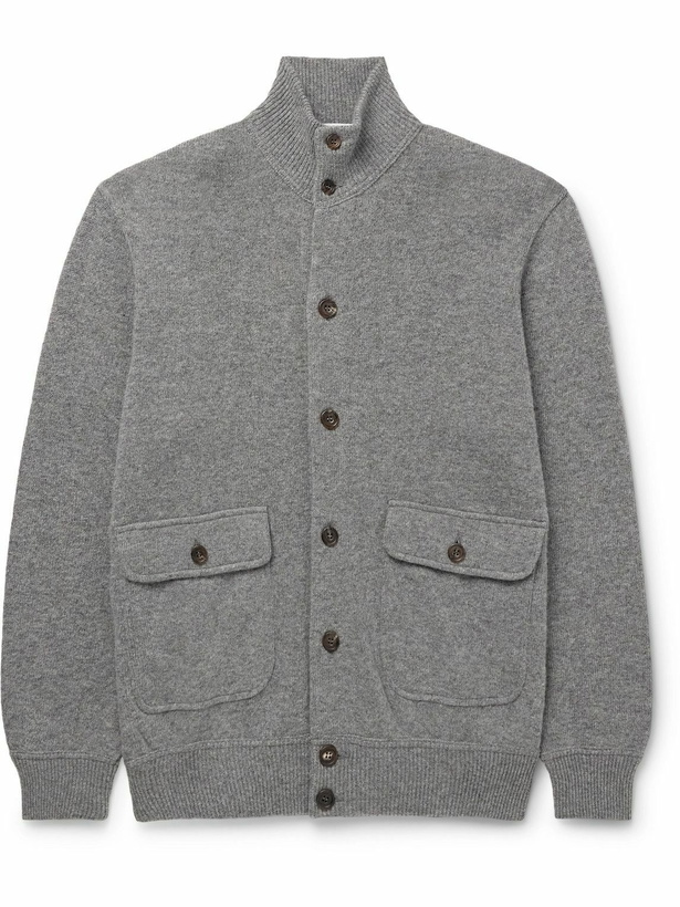 Photo: Richard James - Wool and Cashmere-Blend Cardigan - Gray